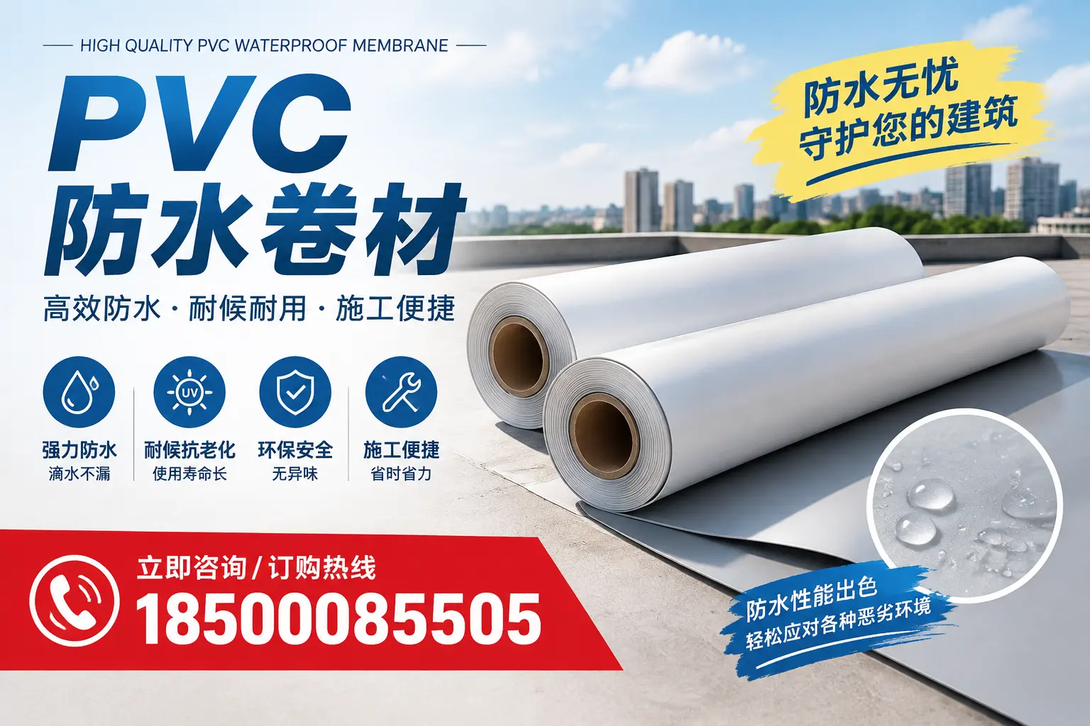 如何正确储存PVC防水卷材？佛山用户的实用建议